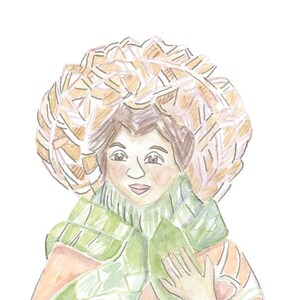 Bayanihan Prince Doll - cartolina illustrata a mano