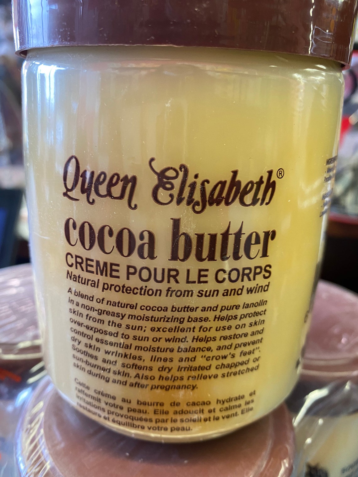 Queen Elisabeth Cocoa Butter Hand and Body Cream 16.9 oz / 500 Etsy