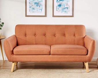 Orange Couch Etsy