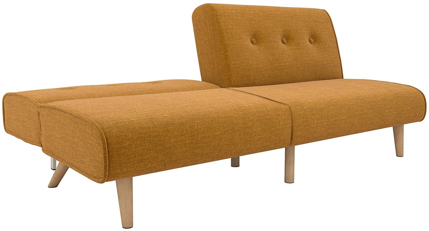 Unique Art Deco Convertible Sofa Sleeper in Rich Linen Etsy