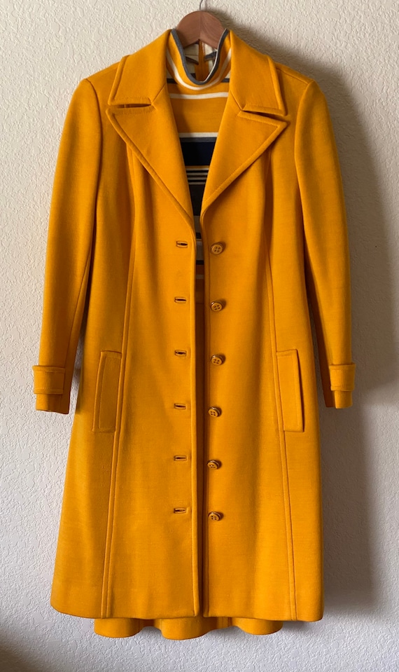 vintage mustard yellow grey - Gem