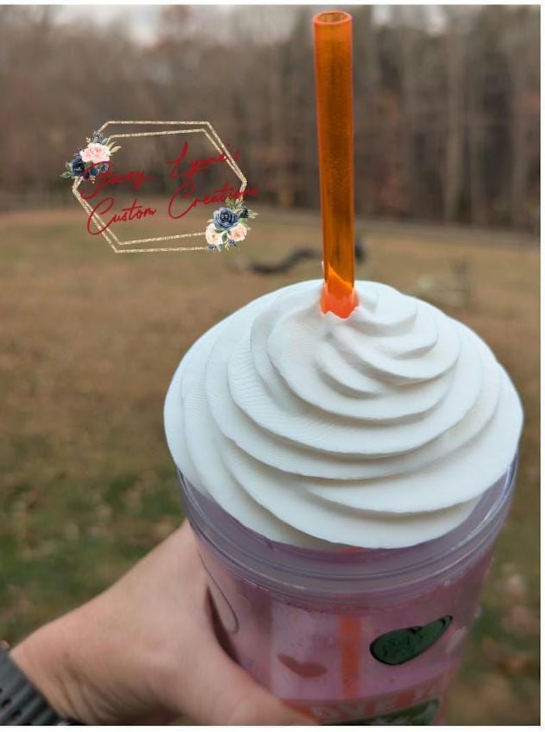 3D Print Whipped Cream Topper STL Digital File for 24oz Tumbler image 4