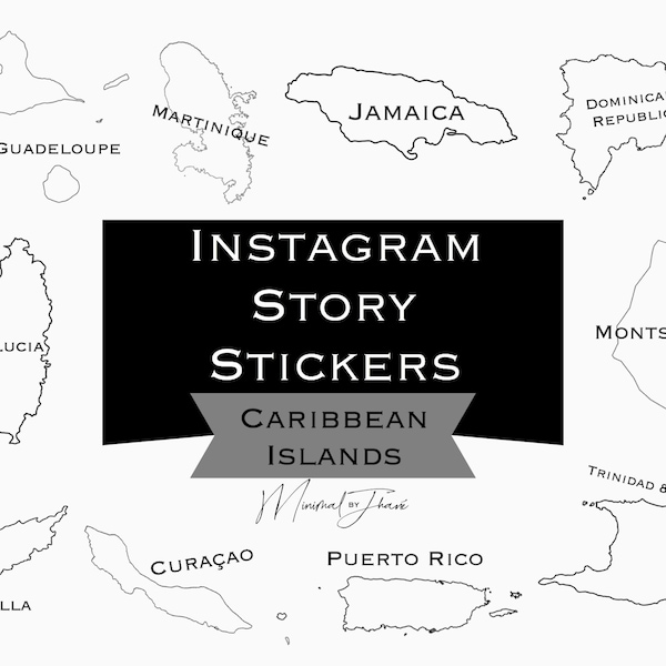 Caribbean Travel Stickers Etsy