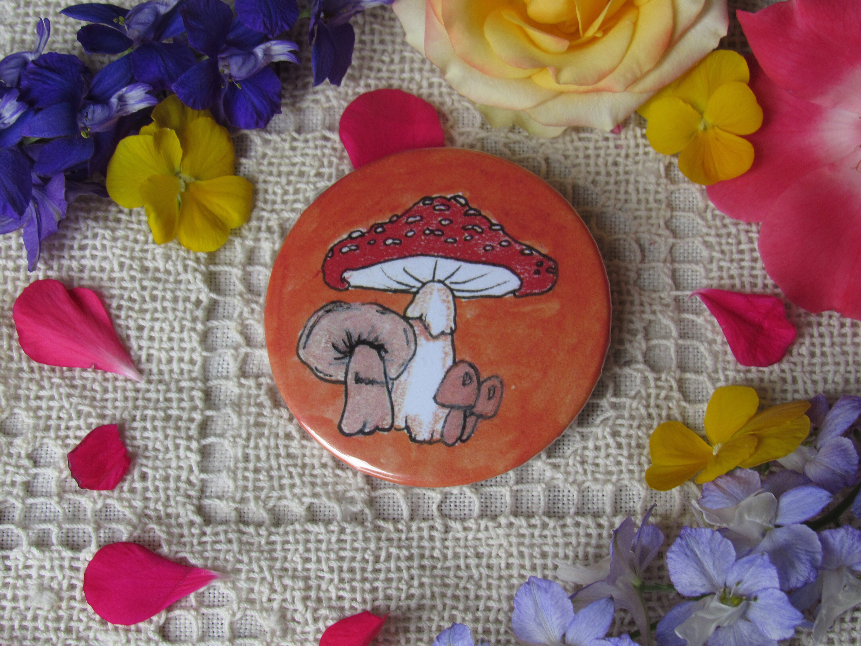 Mushroom Button Etsy