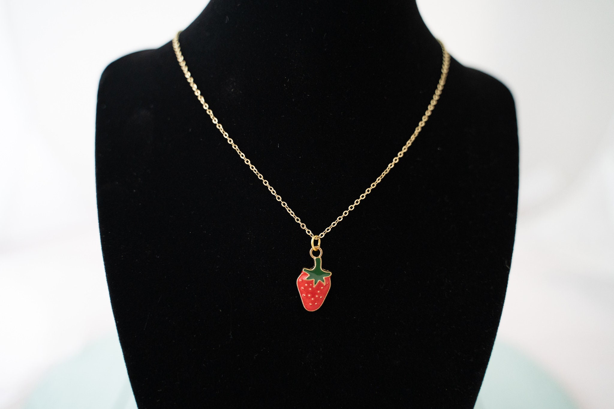 14K Gold Plated Necklace With Charm Pendant Gold Plated Necklace Flower ...