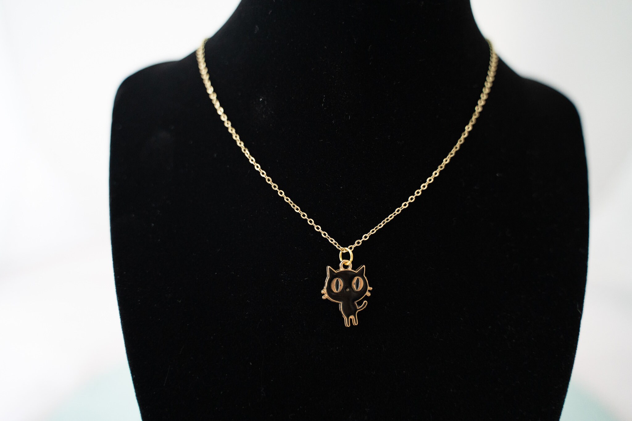 14K Gold Plated Necklace With Charm Pendant Gold Plated Necklace Flower Gold Plated Necklacegift