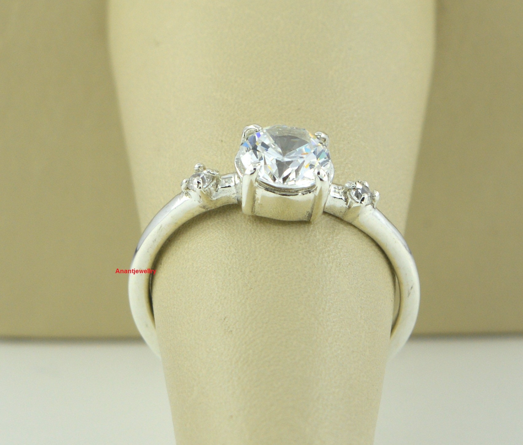 Certified Lab Created Diamond Ring 2.00 Ct. 925 Sterling Etsy