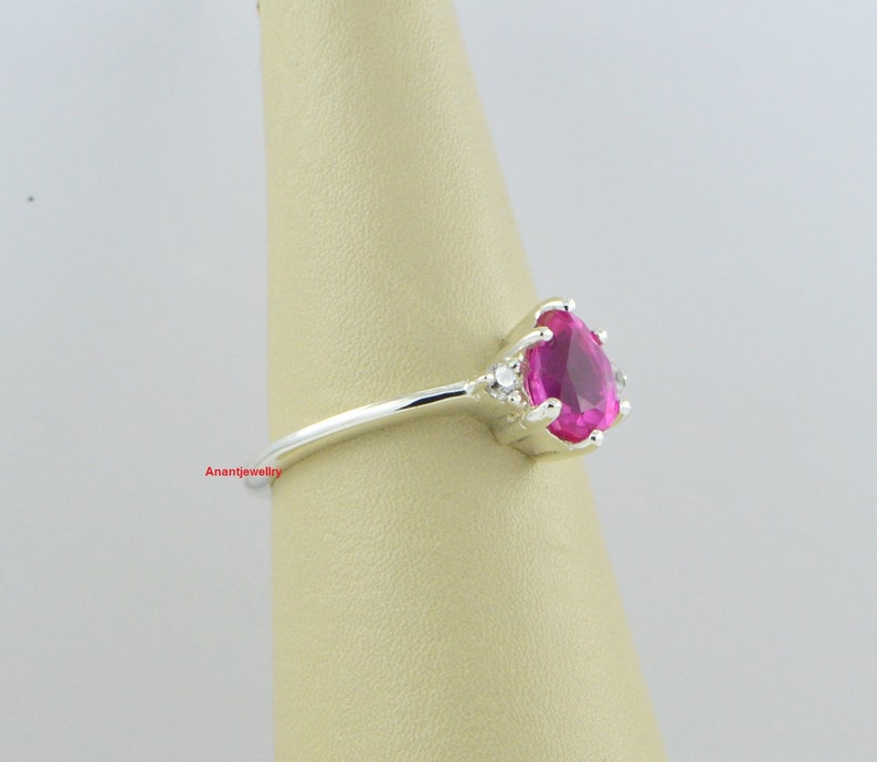 Pear Shape Ring Certified Pink Sapphire Ring 925 Sterling Silver 1.50 Ct Anniversary Ring Wedding Ring For Her... Beautiful Cocktail Ring