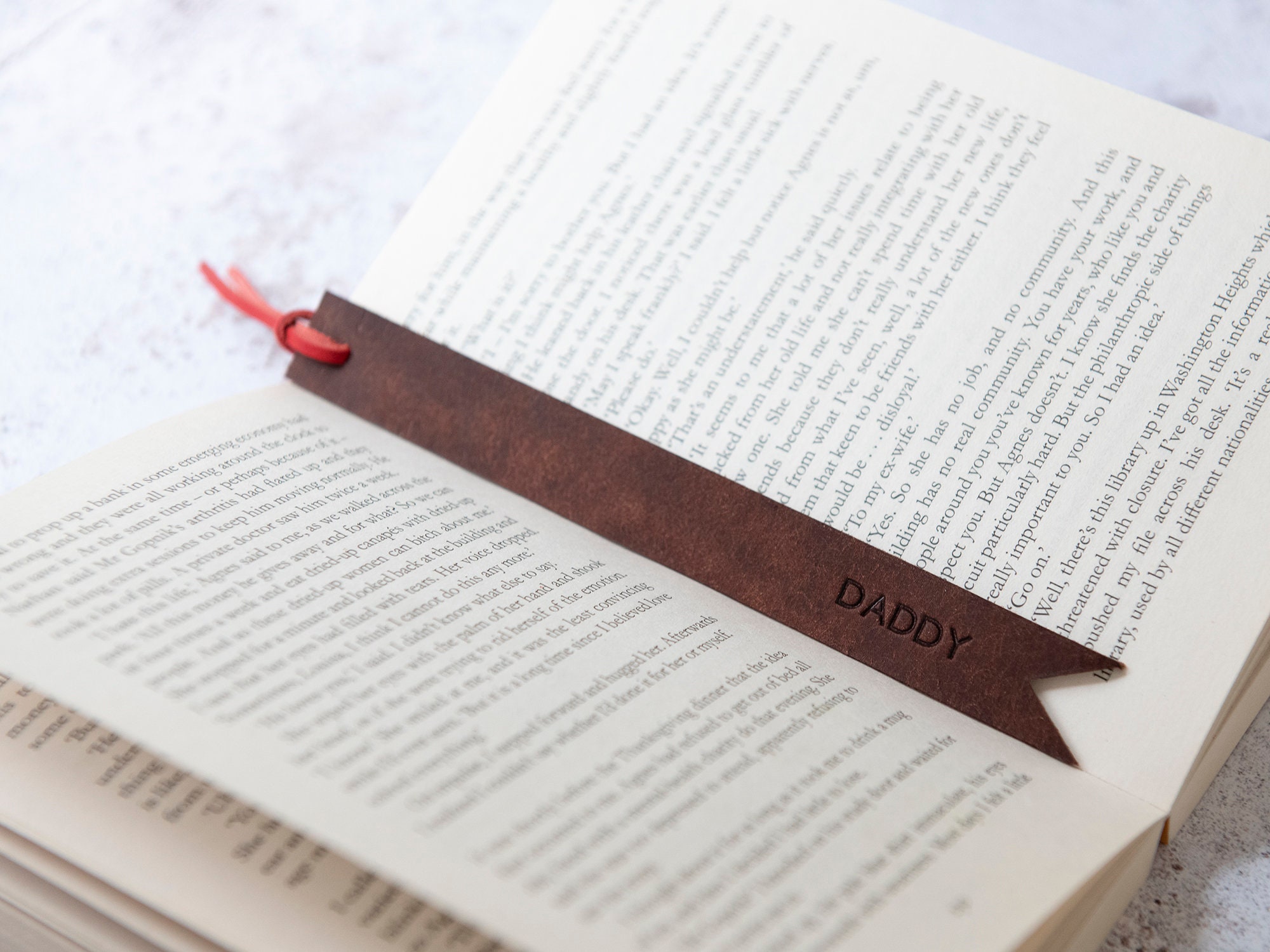 Leather Bookmark Cute Bookmark Custom Bookmark Personalised | Etsy
