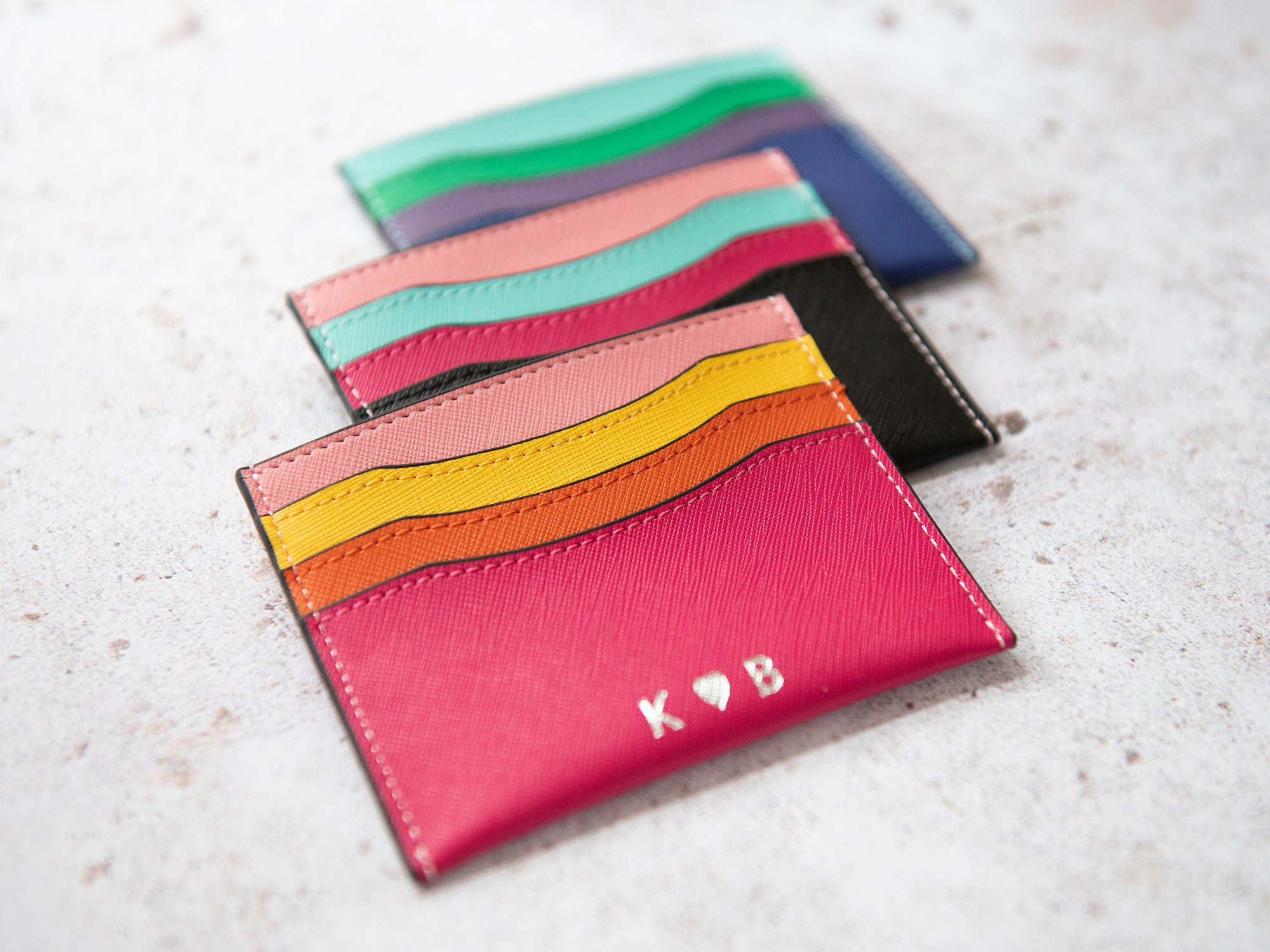 Personalized Leather Card Holder For Women Etsy