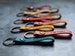 Personalised leather keyring keychain key fob  gifts for her and him 