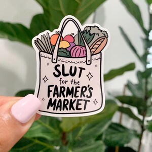 Farmers Market Sticker  | Mental Health Sticker | Waterproof Sticker |