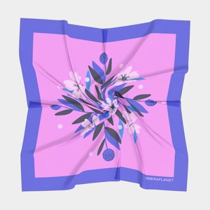 Elegante viooltjes. Sjaal