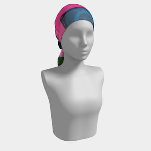 Abstração rosa. Lenço Longo