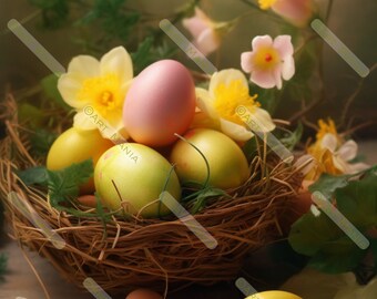 Joyeuses Pâques. Carte électronique