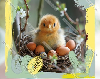 Cute chick. E-card