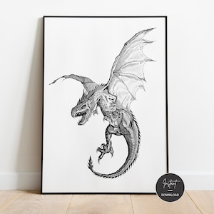 Dragon Art Print - The Best Magical Pet For Your Journey!