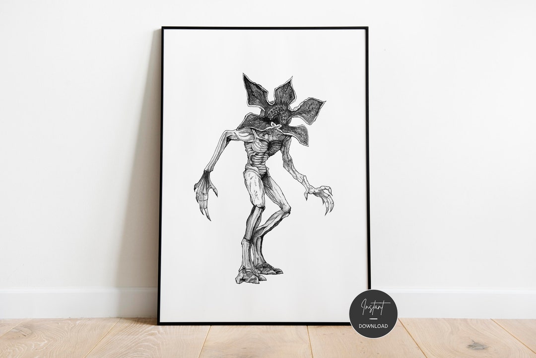 Demogorgon Print Demogorgon Drawing Demogorgon - Etsy