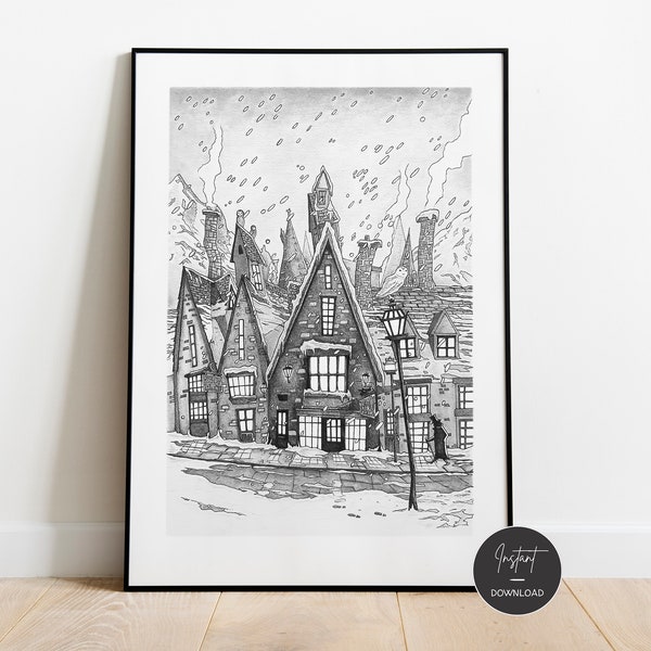 Hogsmeade Poster - Etsy