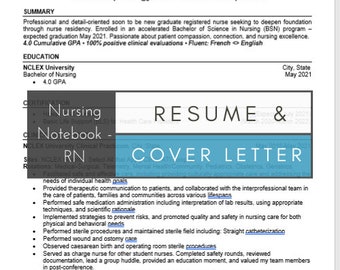 Resume and Cover Letter - New Grad RN
