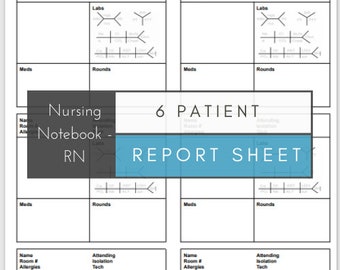 6 Patient Report Sheet