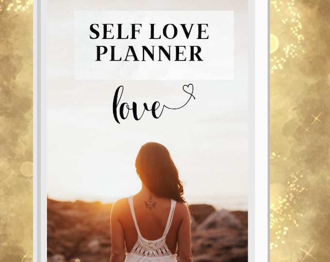 Featured listing image: Self-Care Planner Printable Mindfulness Workbook Self-Love Journal Mental Health Worksheet Self-Care Mood Tracker
