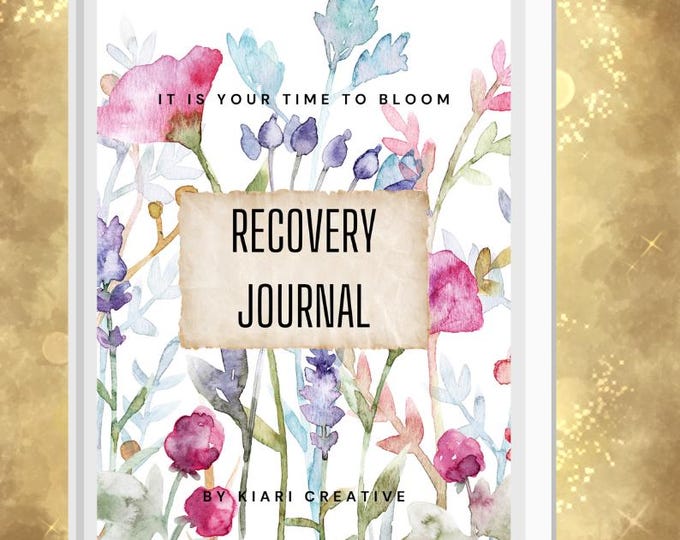Featured listing image: Printable Recovery Journal | Digital Download | Healing Journal for Addiction, Trauma, or Mental Health | 90-Day Guided Reflection Workbook