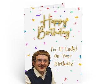 Do It Lady | Chit Birthday Card | Do It Lady Greeting Card Confetti
