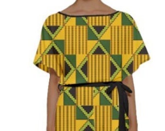 African, Kente Print Jumpsuit
