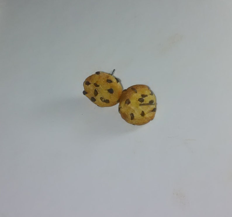Chocolate Chip Cookie Earrings