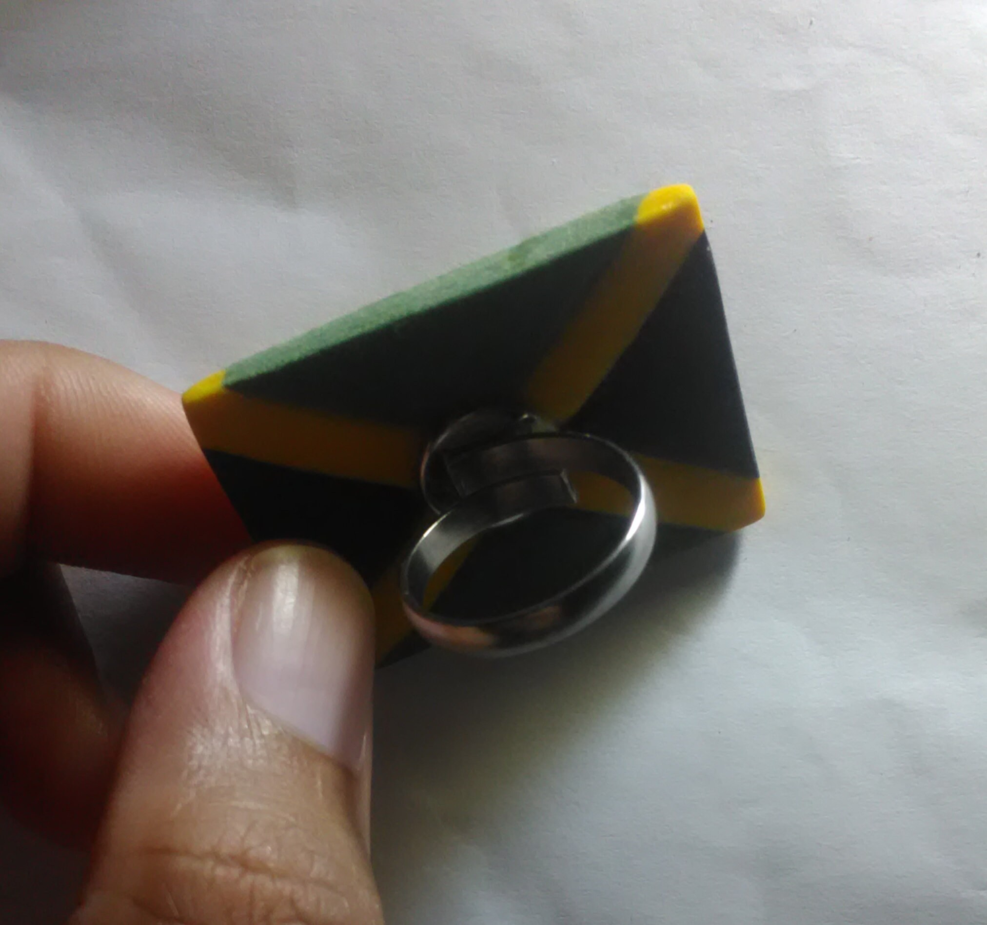 Jamaican Flag Ring Etsy