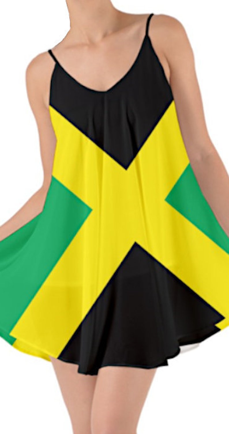 Jamaican Flag Beach Dress Etsy