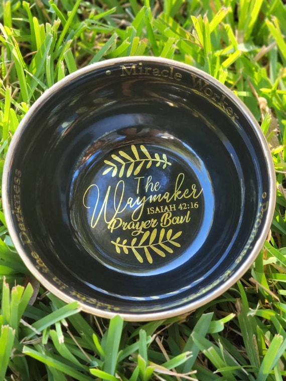 Waymaker Prayer Bowl "Black & Gold Edition