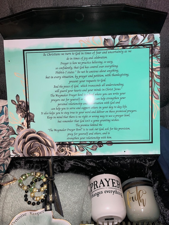 Customized Personal Waymaker Prayer Bowl Box