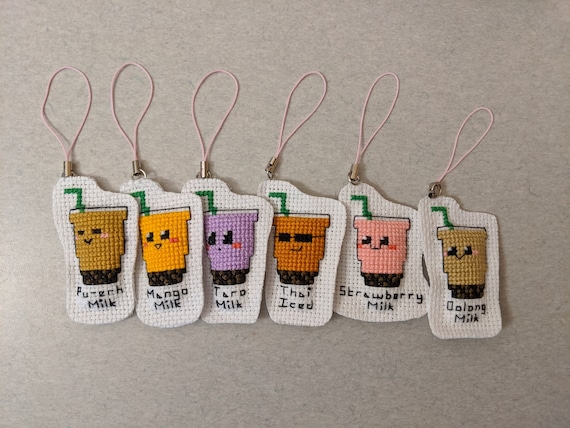 Cross stitch keychain sale