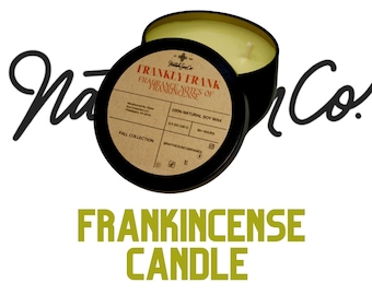 Frankincense luxury soy wax Candle, Handcrafted Soy Candles: Eco-Friendly, Long-Lasting Aromatherapy for Your Home, Home decor candle
