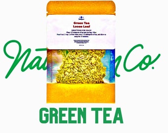 Gunpowder green whole leaf tea, focus and memory tea, herbal tea, herbal tea blend energy tea green tea