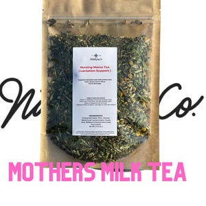 Postpartum Herbal Tea for Breastfeeding Moms | Fenugreek, Nettle, Chamomile | Natural Loose Leaf Tea for New Mothers | Caffeine-Free