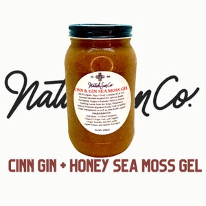 Cinnamon Ginger Sea Moss wildcrafted sea moss gel for alkaline diet, Premium Sea Moss Gel -Wildcrafted Saint Lucia Seamoss Flavored Options
