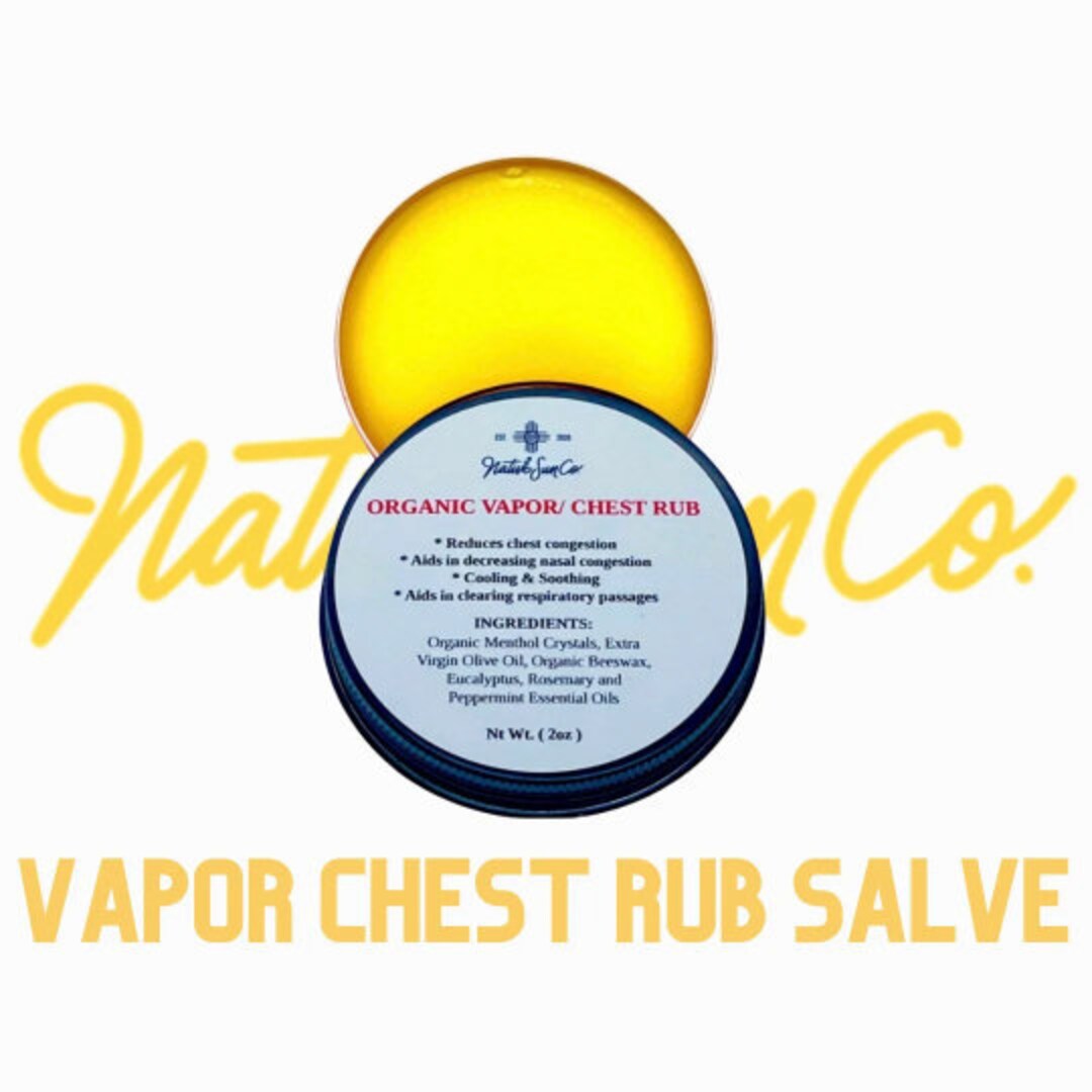 All Natural Vapor Chest Rub Salve Tincture, Menthol Salve for Chest