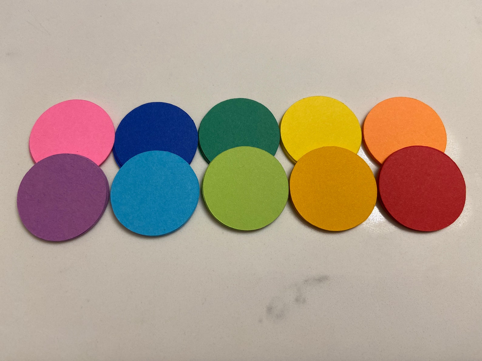 30 Large Circle Diecut Circle Paper Cut Outs Scrapbooking Etsy