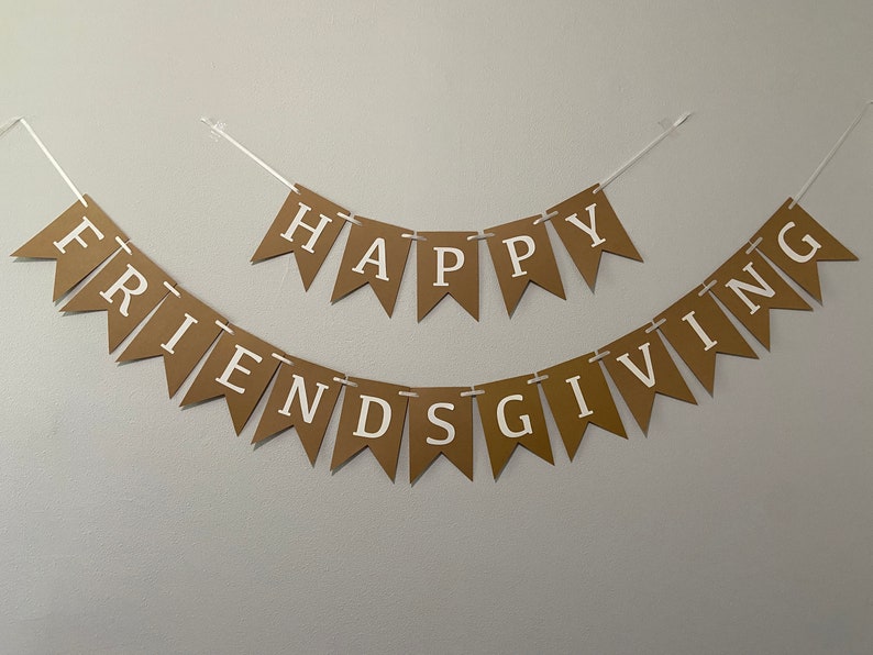 Happy Friendsgiving Happy Friendsgiving Banner | Etsy