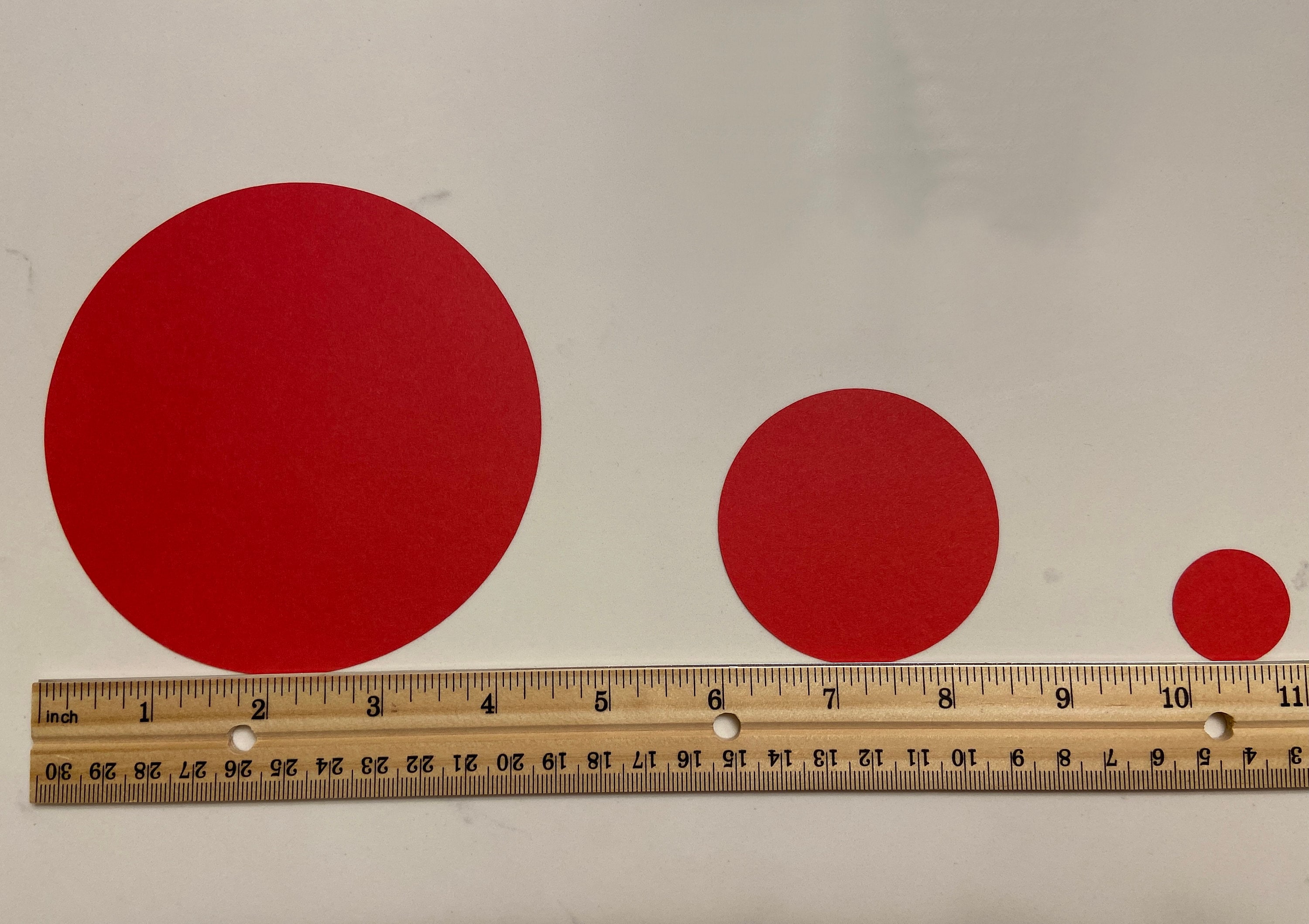 30 Large Circle Diecut Circle Paper Cut Outs Scrapbooking Etsy