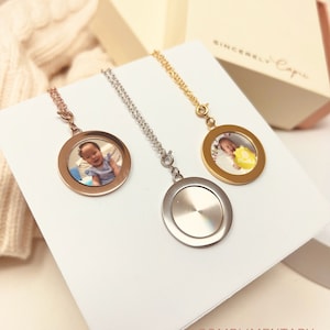 Custom Delicate Locket Necklace | Bridesmaids Gift | Anniversary | One-Of-A-Kind | Add Your Own Photo! Engraving Included