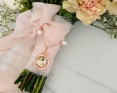 Bridal Gold, Silver, Rose Gold Bouquet Pin - Wedding