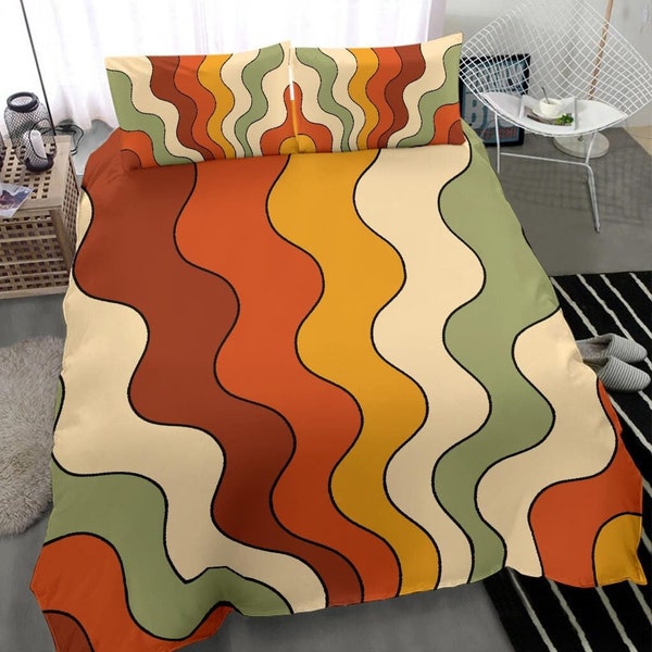 Retro Duvet Cover Etsy