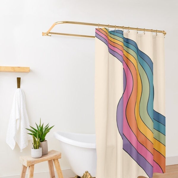 Shower Stall Curtain Etsy