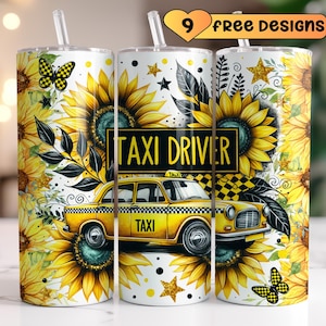 Taxi Driver Life Tumbler Sublimation, Cab Life Design, Taxi Driver Appreciation Tumbler Wrap Png, Taxi Driver 20oz Skinny Sublimation Design