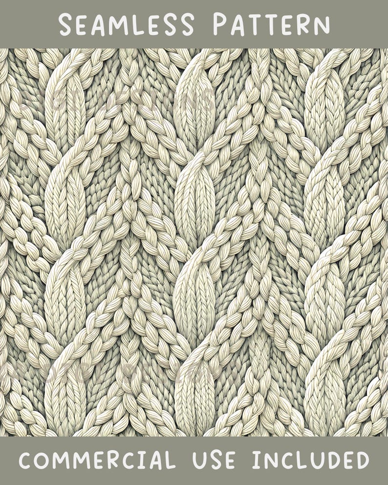 The image is a close-up of a knitted or crocheted fabric with a repeating pattern of interlocking loops or strands. The pattern is intricate and detailed, showcasing the craftsmanship of the knitter or crocheter. The image is described as a commercial use, indicating that it is intended for use in business or commercial settings.