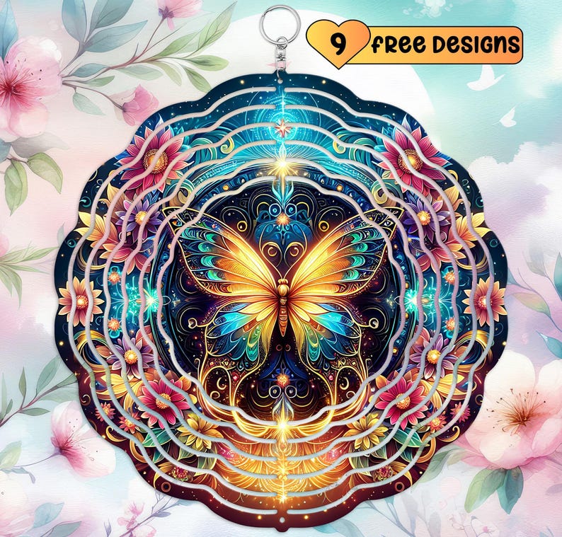 Butterfly Wind Sim Butterfly Wind Spinner Butterfly Windspin, Butterfly Outdoor Decor ...